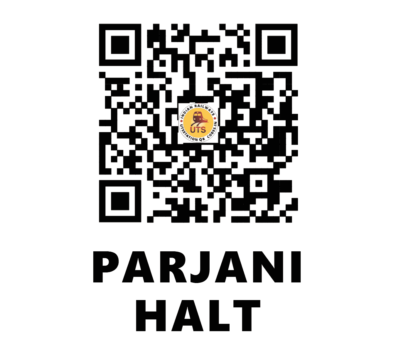 UTS QR Code for PARJANI HALT - PJY (NC - UTTAR PRADESH)